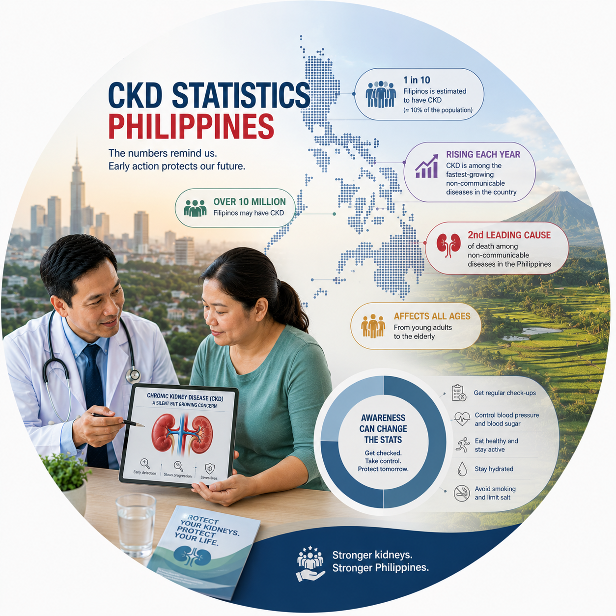 A group of diverse Filipino patients of different ages