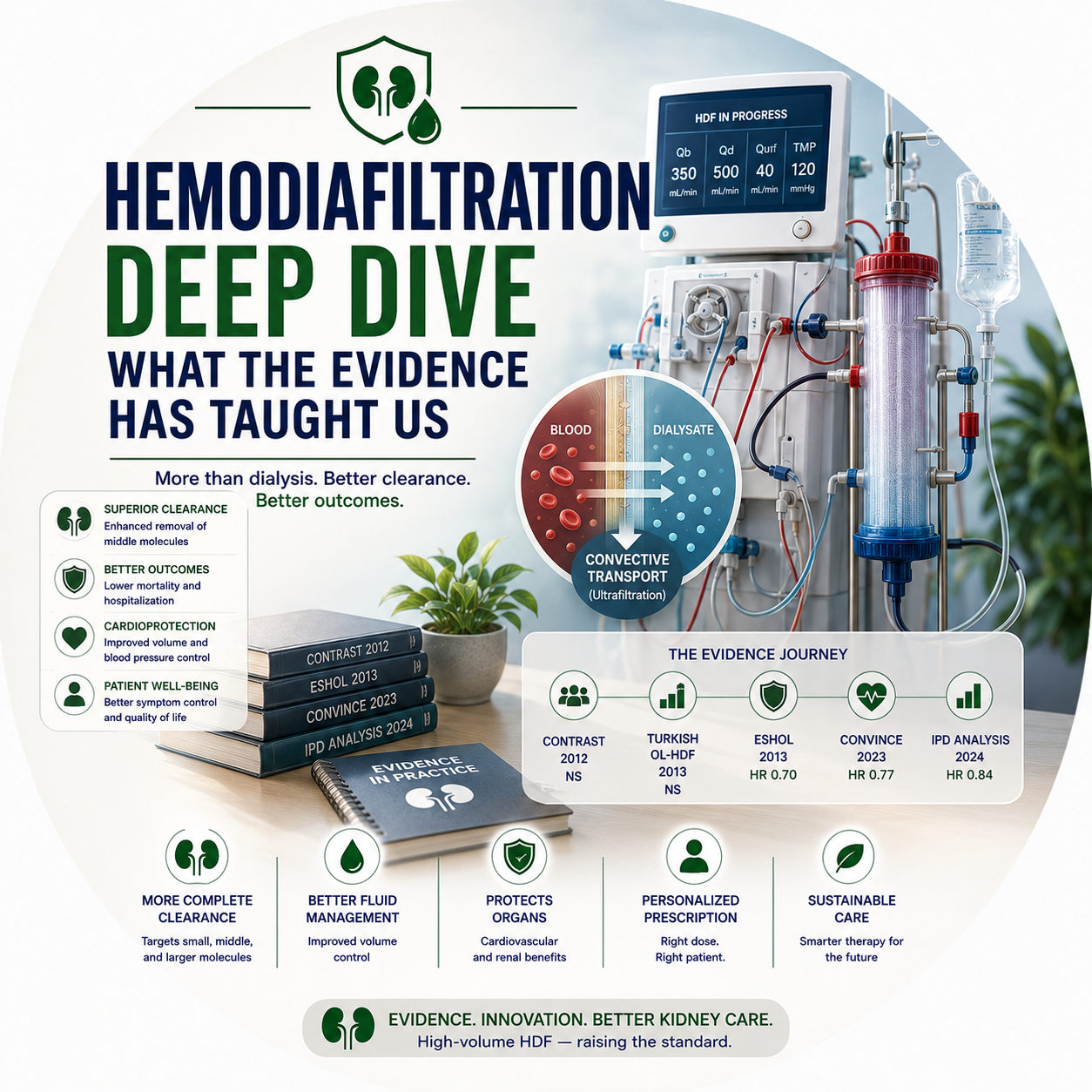 Circular vignette hero illustration for the hemodiafiltration deep-dive guide.
