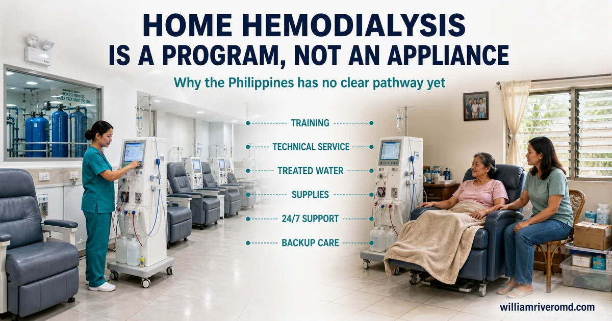 Why Home Hemodialysis Is Difficult to Run in the Philippines | williamriveromd.com